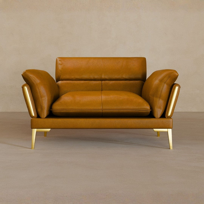 Single-Full Grain Leather-Camel