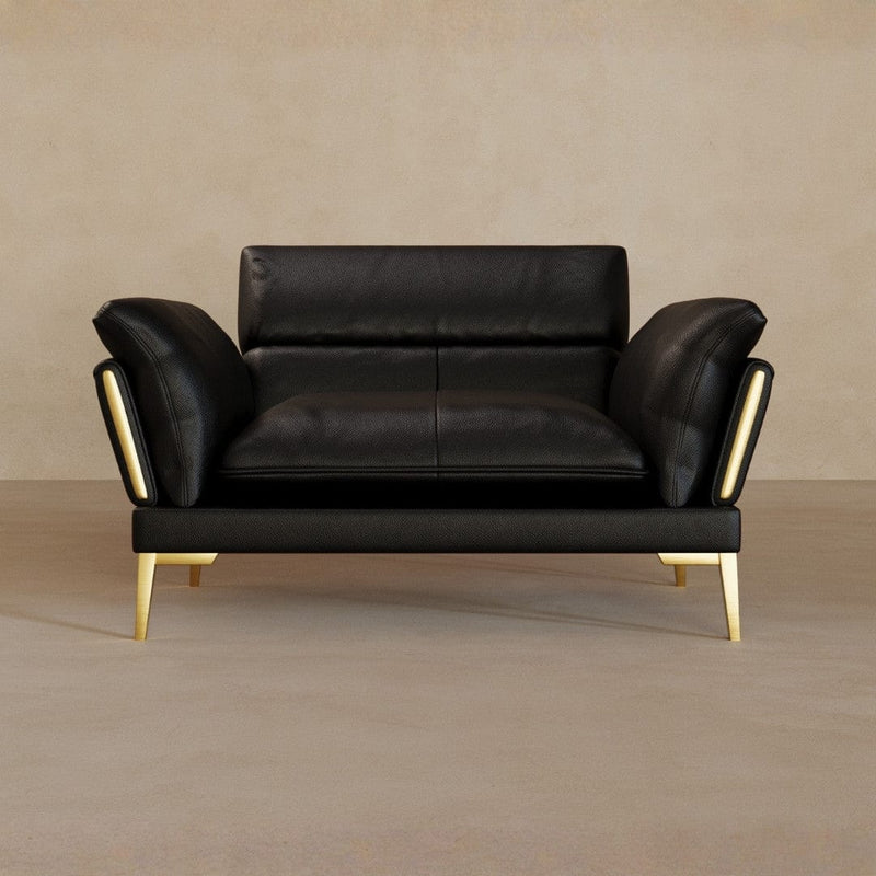 Single-Full Grain Leather-Charcoal