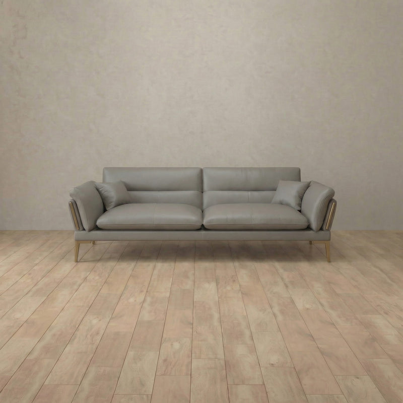 Modern Italian Sofa  Loveseat (73") — Stone