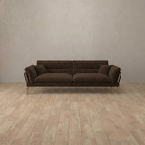 Boucle::Modern Italian Sofa  Loveseat (73") Espresso  Boucle [grid:8:BCL]