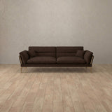 Linen Blend::Modern Italian Sofa  Loveseat (73") Espresso Linen Blend [grid:8:LB]