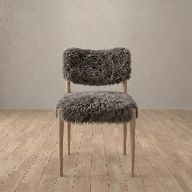 Japandi Wishbone chair in black oak with woven rush seat