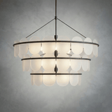 Opaline Three-Tier Chandelier