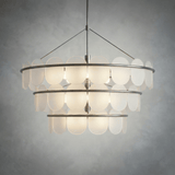 Opaline Three-Tier Chandelier