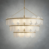 Opaline Three-Tier Chandelier