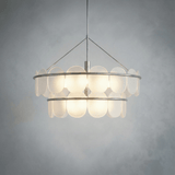 Opaline Two-Tier Chandelier