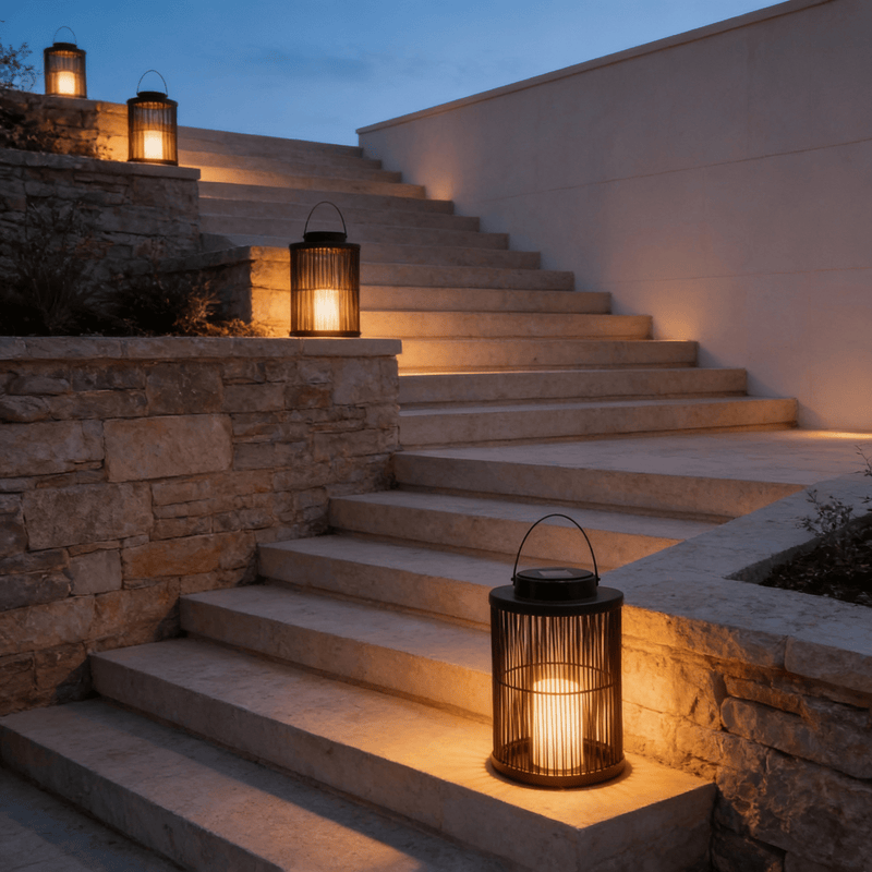 Sora Weave Lantern — Solar Outdoor Light | Articture