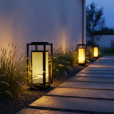 Cage Post Light (Outdoor Solar)