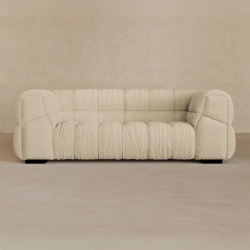 2 Seater 71 Inches-Boucle-Alabaster