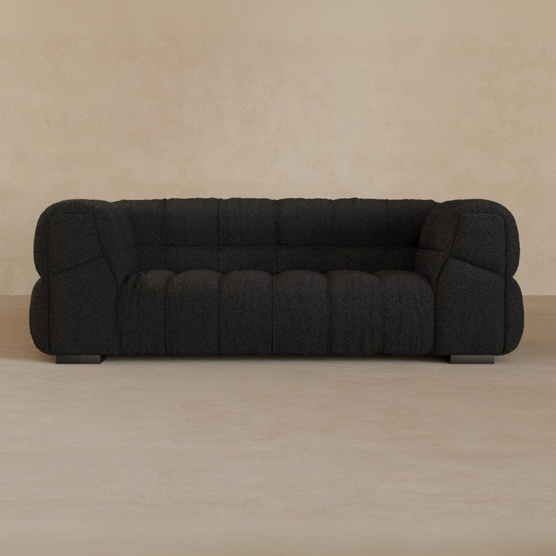 2 Seater 71 Inches-Boucle-Charcoal