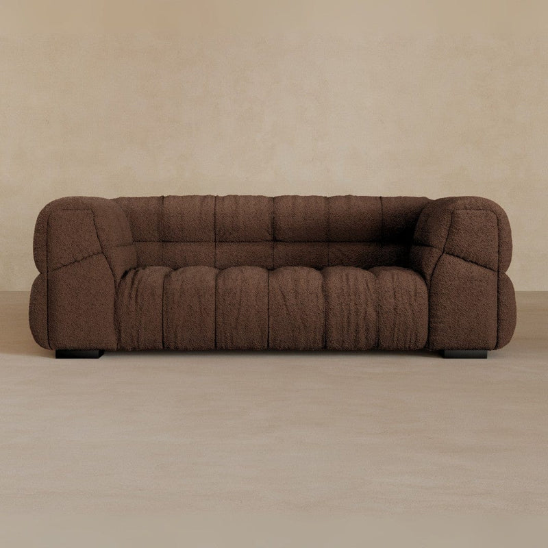 2 Seater 71 Inches-Boucle-Espresso
