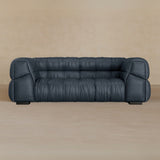 2 Seater 71 Inches-Full Grain Leather-Navy