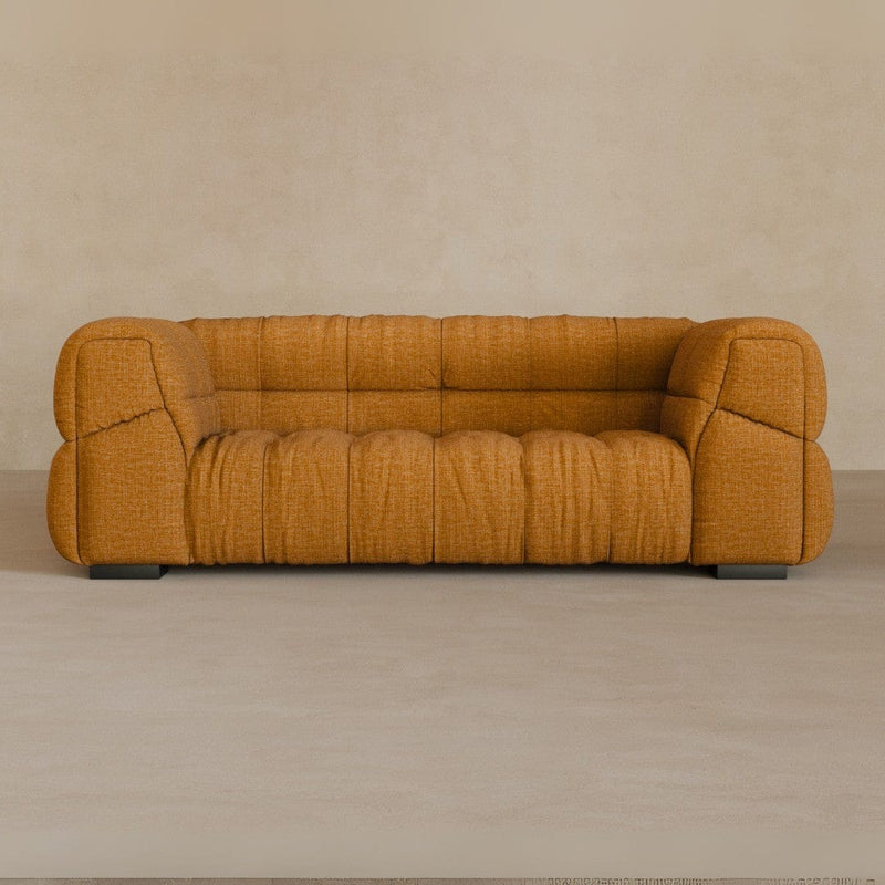 2 Seater 71 Inches-Linen Blend-Camel