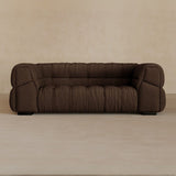 2 Seater 71 Inches-Linen Blend-Espresso