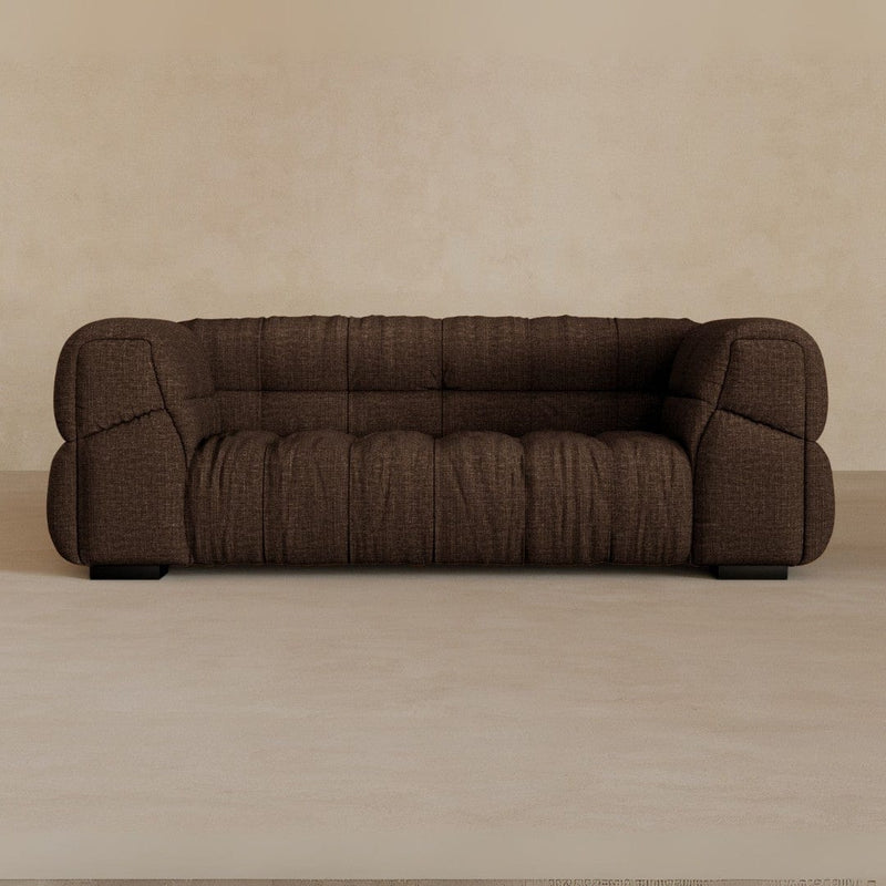2 Seater 71 Inches-Linen Blend-Espresso