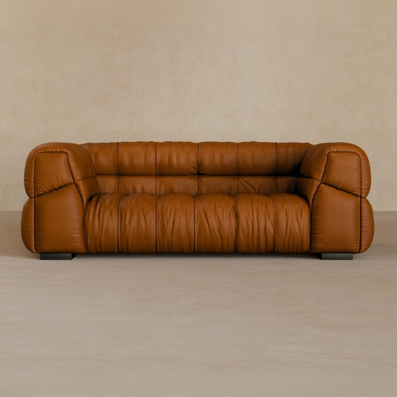 2 Seater 71 Inches-Top Grain Leather-Brandy