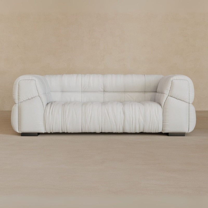 2 Seater 71 Inches-Top Grain Leather-Ivory