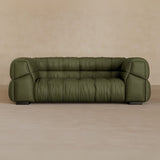 2 Seater 71 Inches-Top Grain Leather-Olive