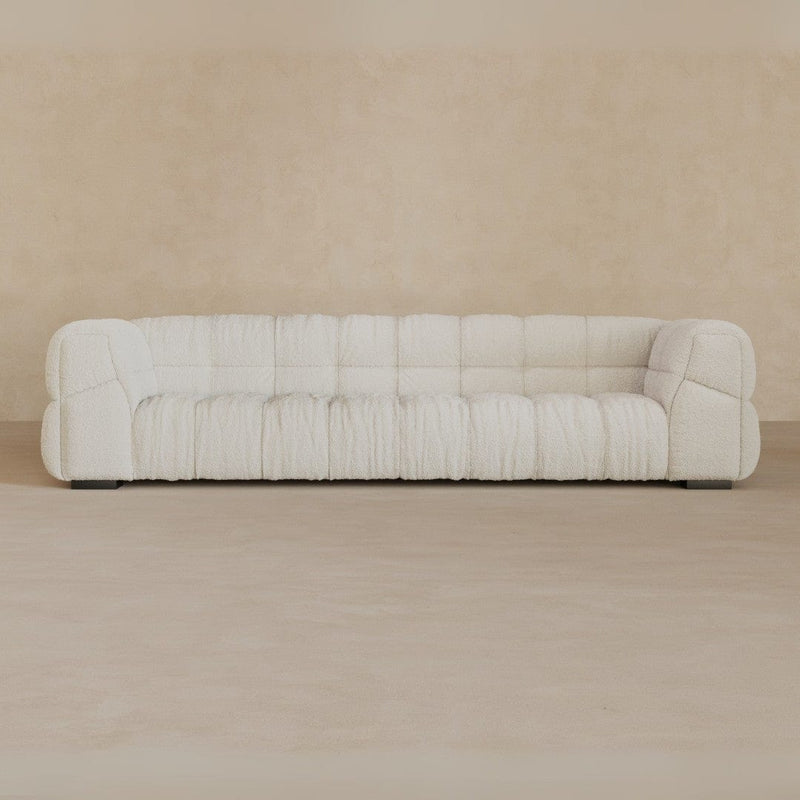 3 Seater 9ft-Boucle-Ivory