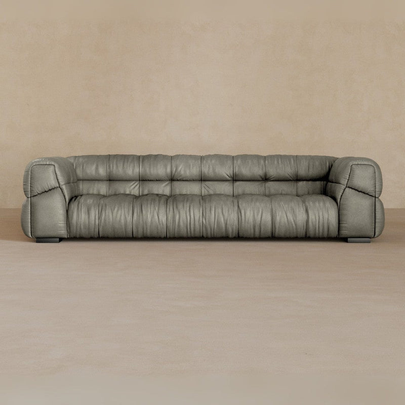 3 Seater 9ft-Full Grain Leather-Greige
