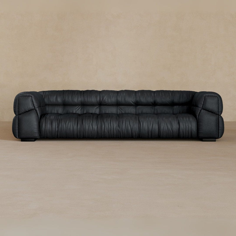 3 Seater 9ft-Full Grain Leather-Ink