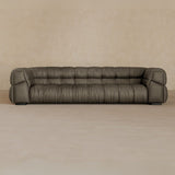 3 Seater 9ft-Full Grain Leather-Stone