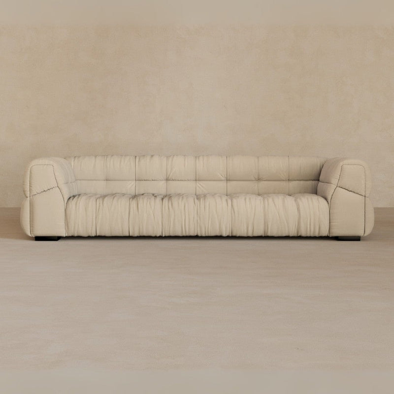 3 Seater 9ft-Linen Blend-Alabaster
