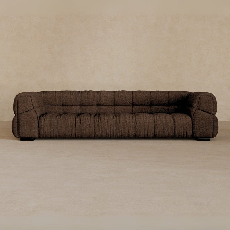 3 Seater 9ft-Linen Blend-Espresso