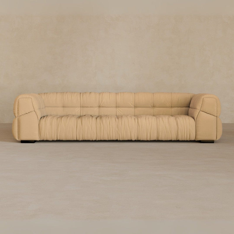 3 Seater 9ft-Linen Blend-Fawn