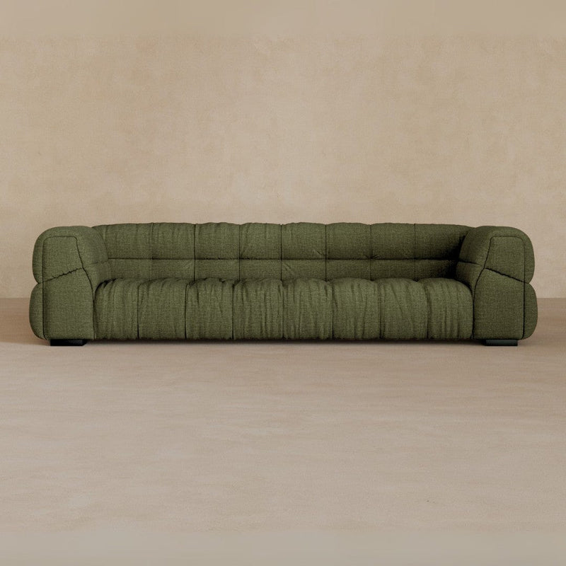 3 Seater 9ft-Linen Blend-Olive
