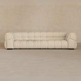 3 Seater 9ft-Top Grain Leather-Alabaster