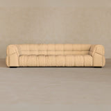 3 Seater 9ft-Top Grain Leather-Chalk
