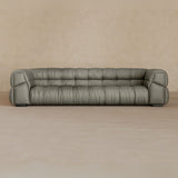 3 Seater 9ft-Top Grain Leather-Greige