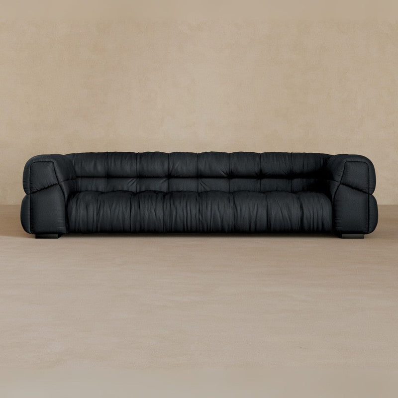 3 Seater 9ft-Top Grain Leather-Ink