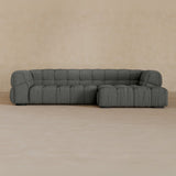 Left Chaise 111 Inches-Boucle-Graphite