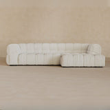 Left Chaise 111 Inches-Boucle-Ivory
