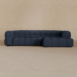 Left Chaise 111 Inches-Boucle-Navy