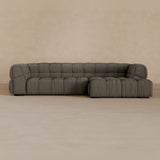 Left Chaise 111 Inches-Boucle-Stone