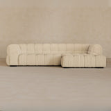 Left Chaise 133 Inches-Boucle-Alabaster