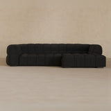 Left Chaise 133 Inches-Boucle-Charcoal