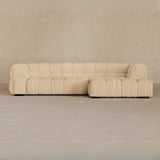 Left Chaise 133 Inches-Boucle-Shell