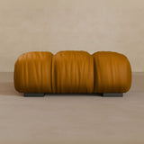 Ottoman-Full Grain Leather-Camel