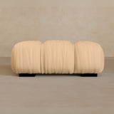 Ottoman-Full Grain Leather-Chalk