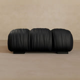 Ottoman-Full Grain Leather-Charcoal