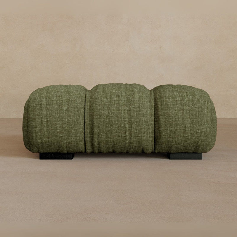 Ottoman-Linen Blend-Olive