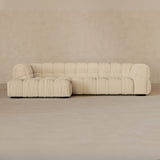 Right Chaise 111 Inches-Boucle-Alabaster
