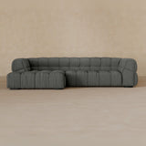 Right Chaise 111 Inches-Boucle-Graphite