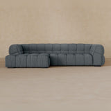 Right Chaise 111 Inches-Boucle-Pewter