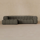 Right Chaise 111 Inches-Boucle-Stone