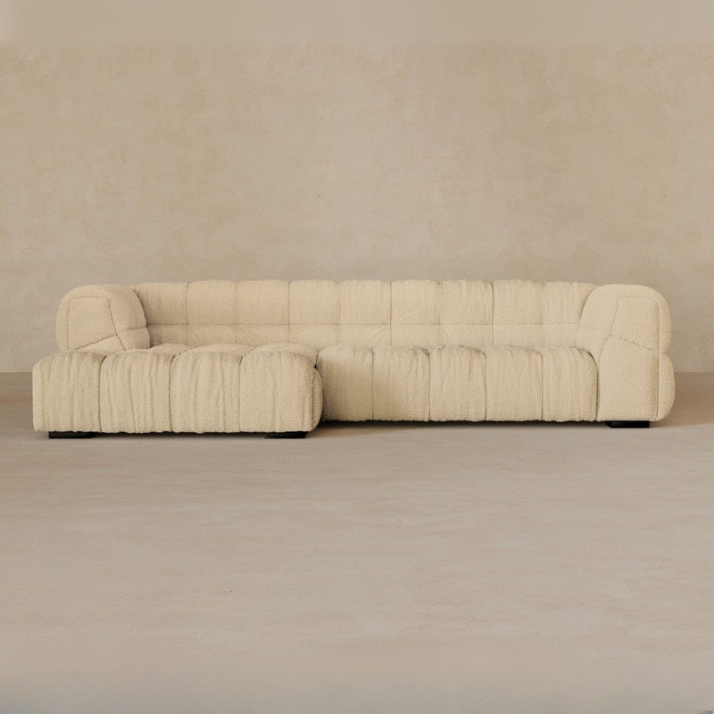 Right Chaise 133 Inches-Boucle-Linen
